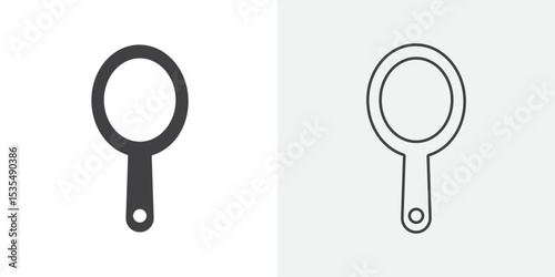 mirror Icon Line graphics illustration