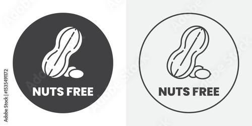 nuts free icon Line graphics illustration