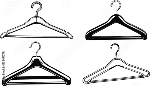 Clothes Hanger Vector Design.