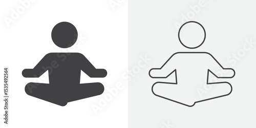 stress management icon Line graphics illustration