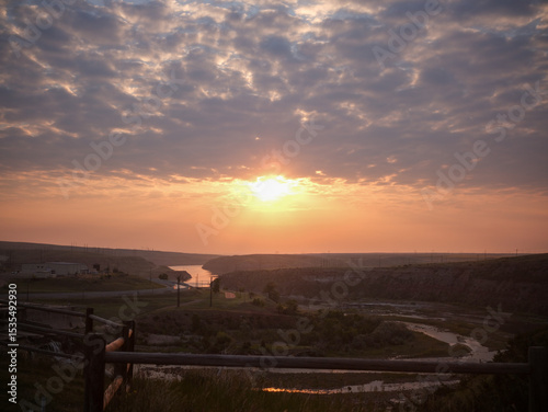 Sunrise Over the River Valley — Great Falls, Montana