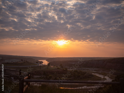 Sunrise Over the River Valley — Great Falls, Montana