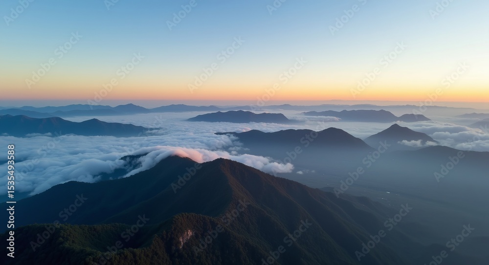 Fototapeta premium sunrise over the mountains