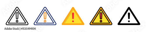 Warning Multiple Style Icon