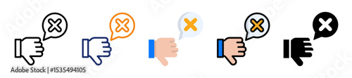 Dislike Multiple Style Icon