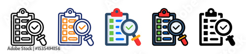 Search Survey Multiple Style Icon