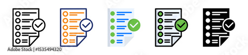 Check List Multiple Style Icon