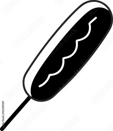 corndog food vector illustration icon