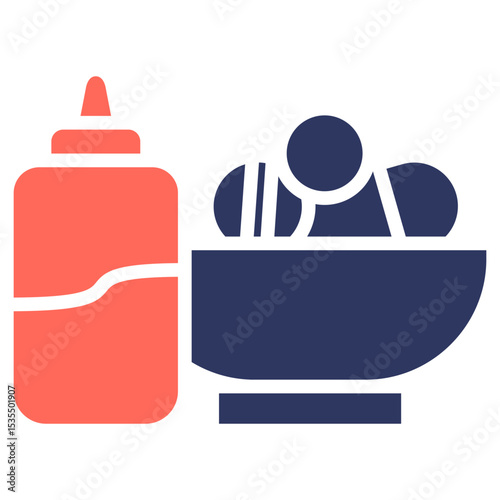 Drug glyph color icon