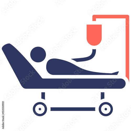 Patient Transfusion glyph color icon