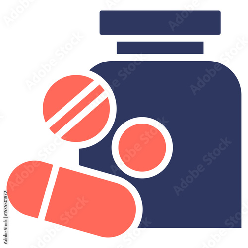 Pills glyph color icon