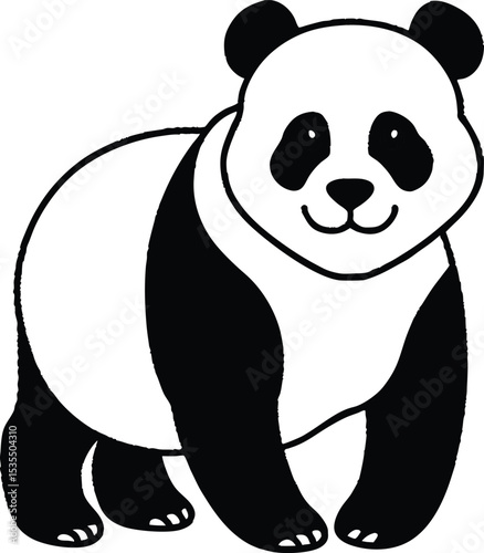 panda bear vector illustration