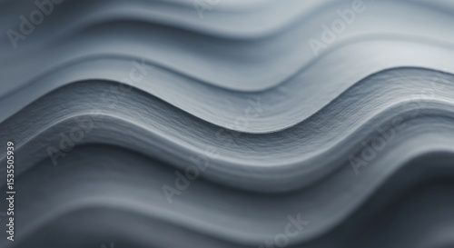  Abstract Soft Paper Ripples with Gentle Light and Wave Patterns