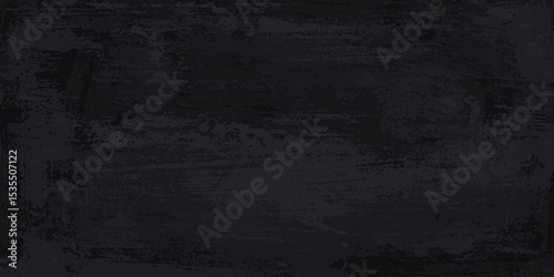 Rough grunge background. Black, grey dirty surface. Old wall imitation. Vector illustration. Brush strokes texture. 