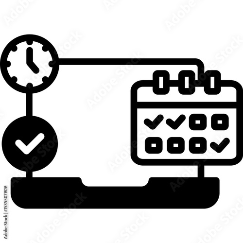 Online Appointment mixed icon