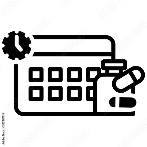Medicine Schedule mixed icon