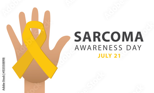 Sarcoma awareness day. July 21. vector illustration