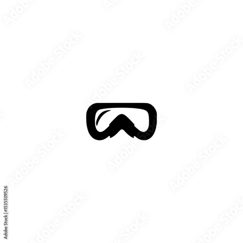 Minimal outline snorkel icon