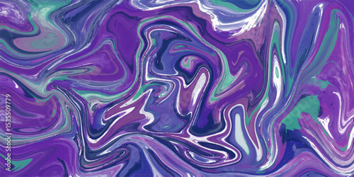 Marble ink texture vector background. liquid marble texture background with light-colored colorful marble pattern of the blend of curves. Turkish style Ebru on the water with acrylic paints press wave
