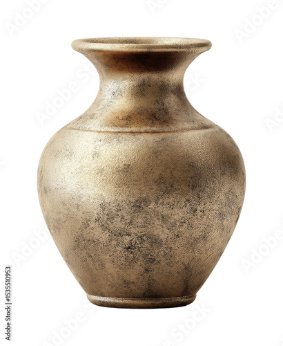 Antique bronze vase with textured finish