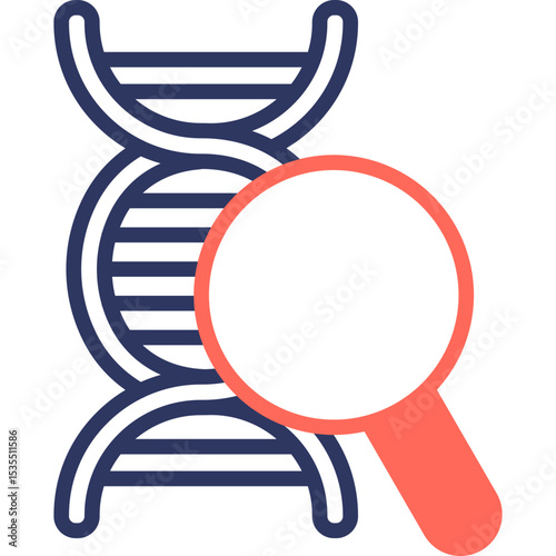 Dna Test mixed color icon