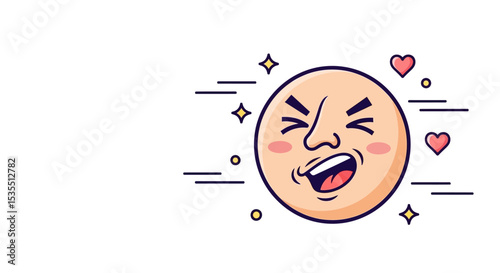 Face with snort expression Vector Icons Set – Hand Drawn Cartoon Emoticons Pack, 
Laughing Faces, ROFL Reactions, Humor Stickers Collection, Social Chat Symbols