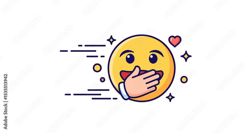 Hand covering mouth Vector Icons Set – Hand Drawn Cartoon Emoticons Pack,
Laughing Faces, ROFL Reactions, Humor Stickers Collection, Social Chat Symbols Hand covering mouth Vector Icons Set – Hand Drawn Cartoon Emoticons Pack,
Laughing Faces, ROFL Reactions, Humor Stickers Collection, Social Chat Symbols