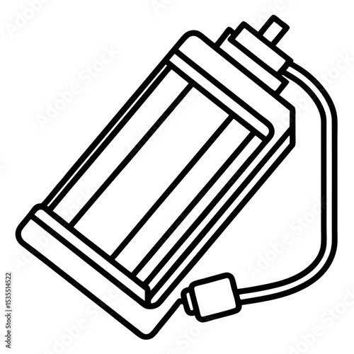 Battery Charger line art vector