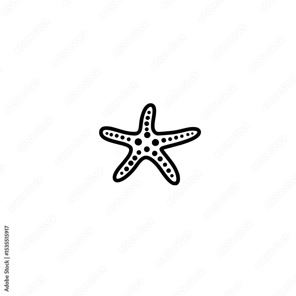 Obraz premium starfish on white