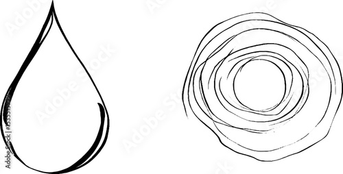 Abstract meditative patterns in line art for mindfulness and relaxation designs