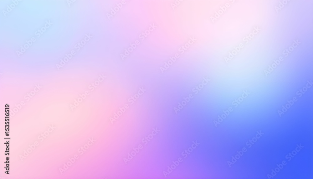 Fototapeta premium Soft, blurred background with a gradient of pastel colors, including pink, purple, and blue.
