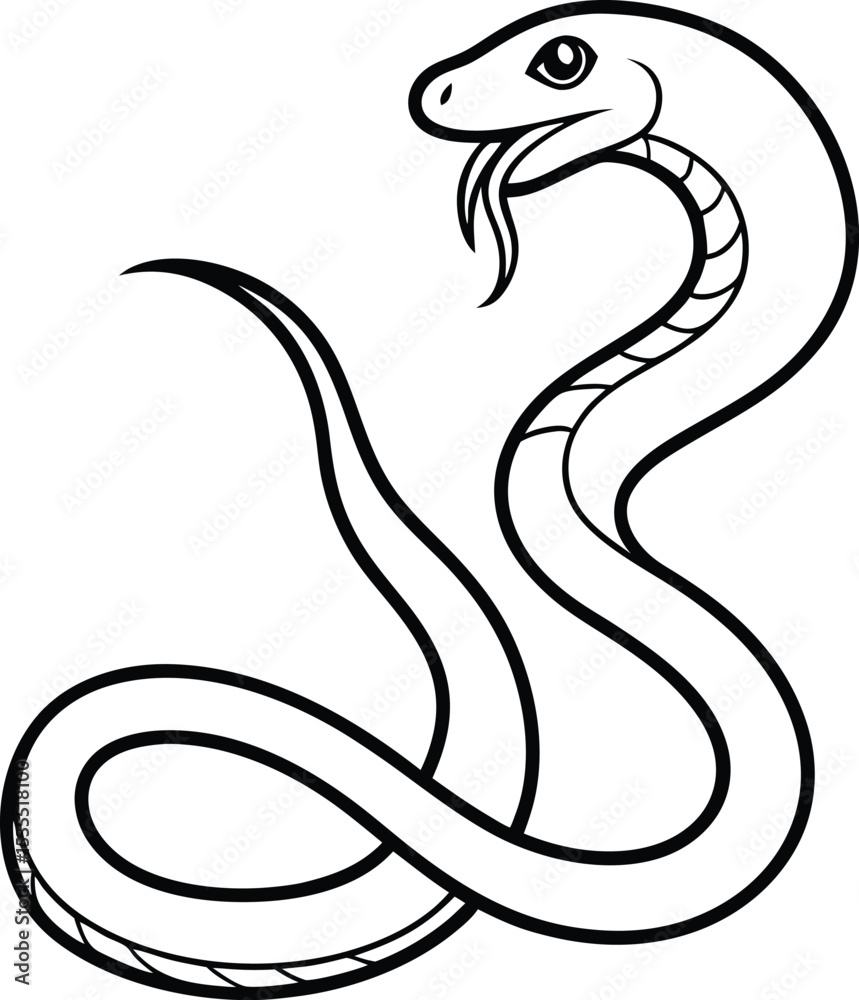 Fototapeta premium black and white snake