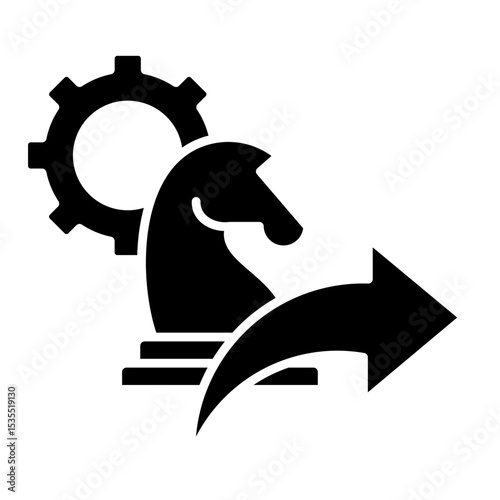 Forward Arrows  Icon Element For Design	