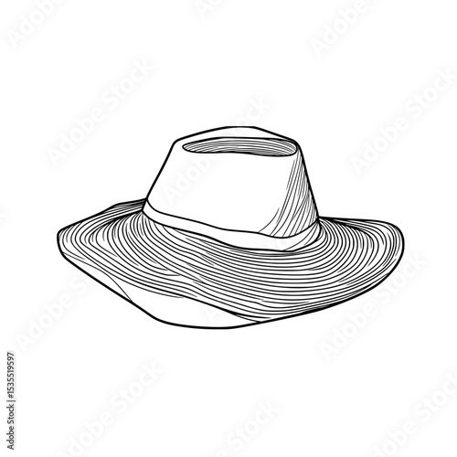 Sun hat icon 