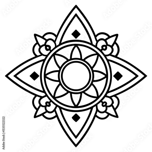 Brooch jeweler vector
