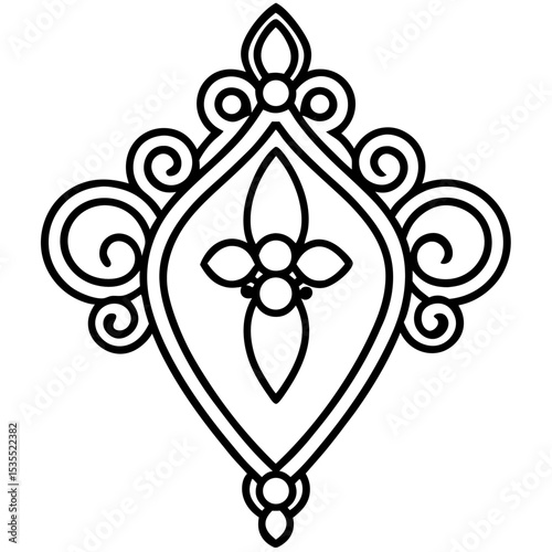 Brooch jeweler vector