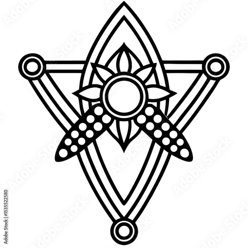 Brooch jeweler vector