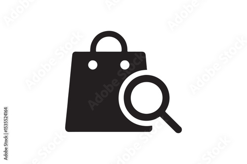 Zoom Product silhouette vector with white background