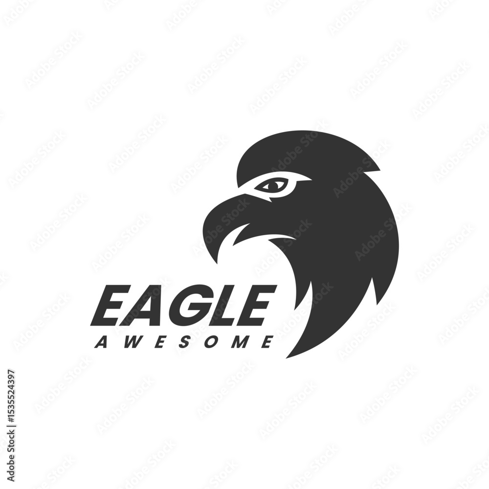 Naklejka premium Eagle Silhouette Logo