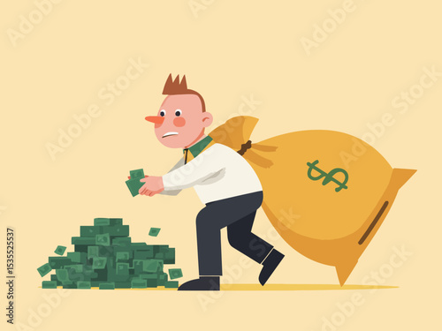 Debt burden, financial obligation or loan payment, heavy load of money failure, mortgage or borrowing money problem concept