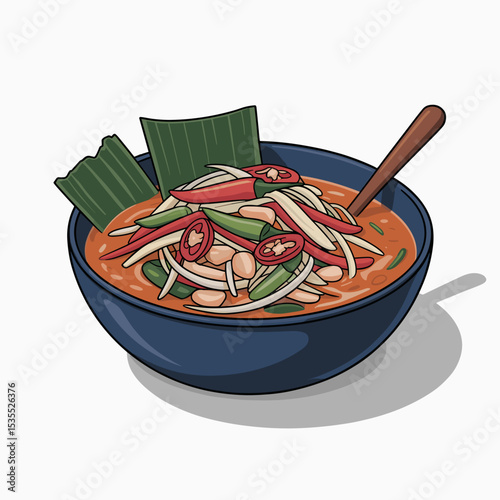 Som Tum Thai Papaya Salad with Peanuts and Chili