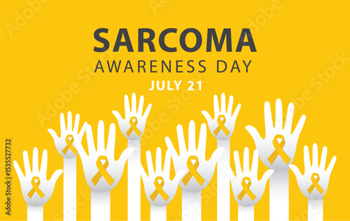 Sarcoma awareness day. July 21. vector illustration