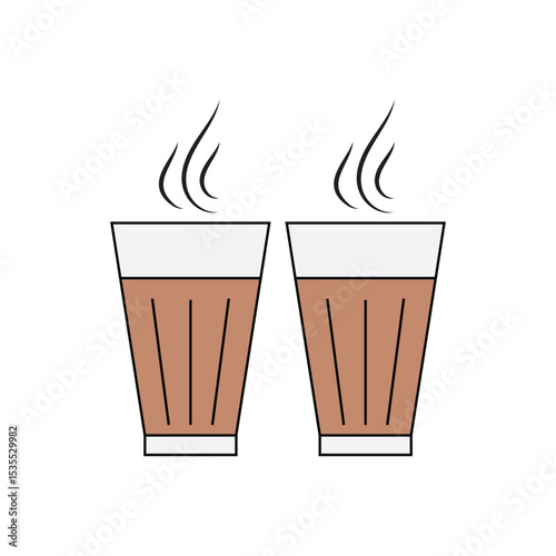 Chai or tea vector, Indian Masala Chai Vector Art