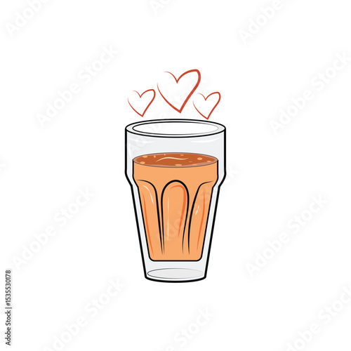 Chai or tea vector, Indian Masala Chai Vector Art