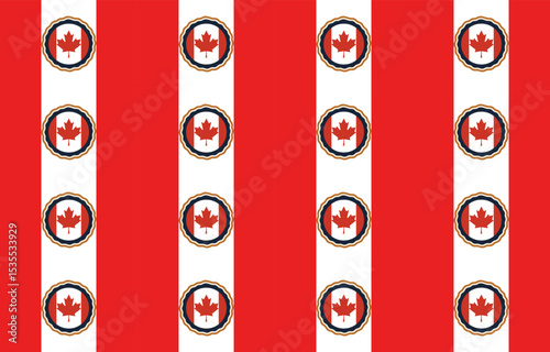 Celebrate canada day with flags display urban setting graphic design vibrant colors aerial view national pride