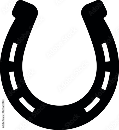 horse shoe logo silhouette