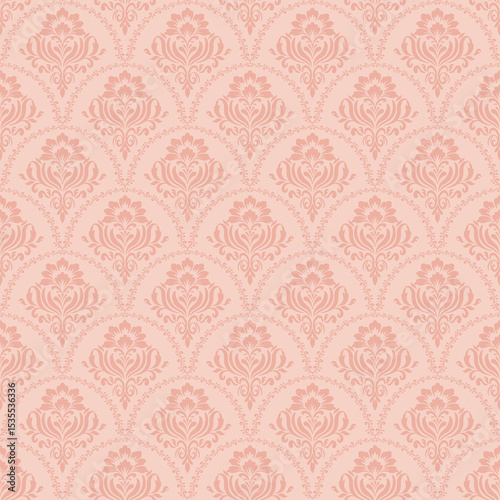 Elegant Damask Seamless Pattern. Vector design for Wallpaper, Fabric, Branding, Packaging, Invitations, Wedding, Home Decor Design