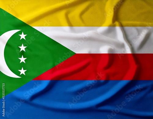 Free Download  national flag of Union of the Comoros, in the original size,colours and proportions - GFXLoad