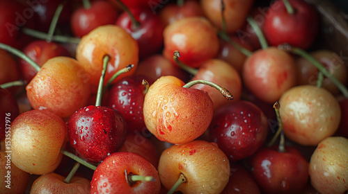 red cherries in a basket
