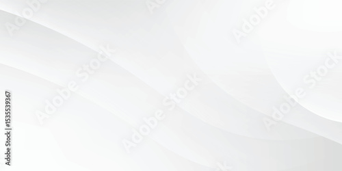White abstract wave background. Fluid shapes composition. Creative illustration for poster, web, landing, page, cover, EPS 10